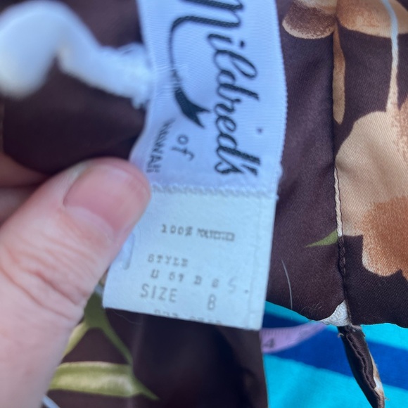 Vintage 60s 70s Brown Hawaiian Dress Casual Mumu MuuMuu House Dress Nightgown - Picture 4 of 14